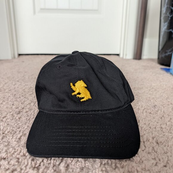Harry Potter Black Gold Hufflepuff Dad Cap One Size - Picture 2 of 8